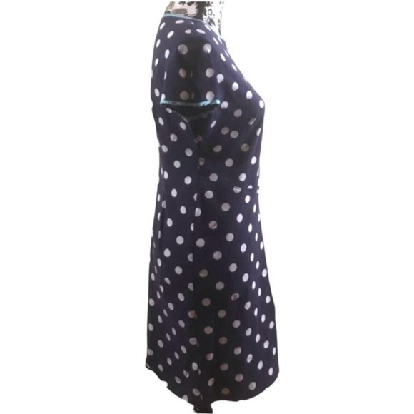 Women’s Dress 👗Blue White Dots Cotton ALSU00233 - Picture 4 of 5